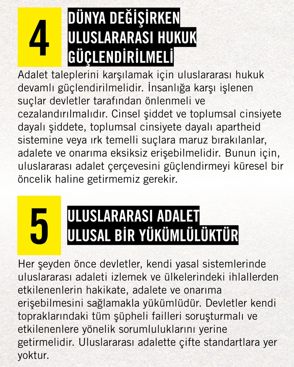 Bu yıl Uluslararası Adalet Günü’nde uluslararası adaleti savunmak neden önemli?
👉 Çünkü uluslararası adalet hepimizi korur ve ona ne zaman ihtiyaç duyabileceğin belli olmaz.

5 maddede uluslararası adaleti neden savunmalısın? 👇