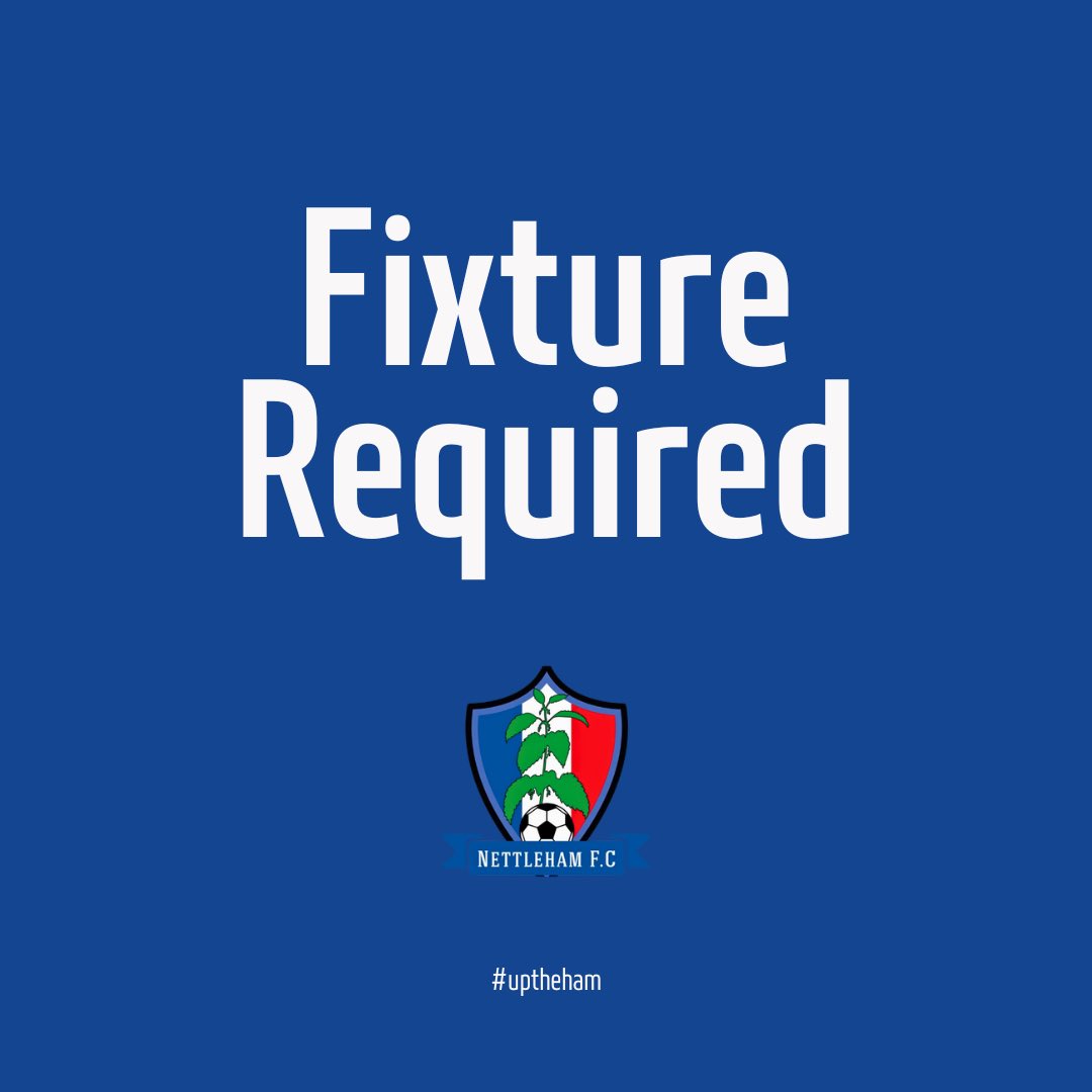 We’ve had an opposition pull out on the 30th July, therefore we are looking for an opponent who can host as we can’t play at home, if you’re interested please drop us a message 🤞

<a href="/NottsSeniorLge/">Nottinghamshire Senior League</a> <a href="/lincsfc/">LincsFC</a> <a href="/lincsleague/">Lincs League</a>