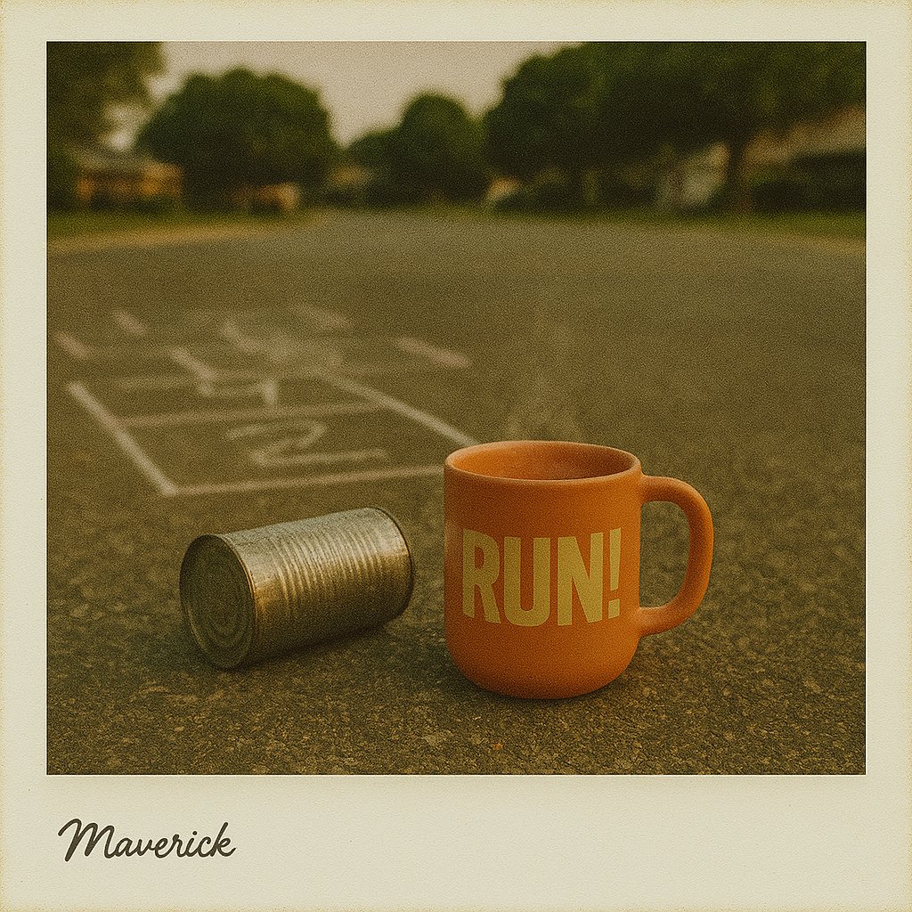 maverickmentor_'s tweet image. Good morning to the kickball kings, flashlight tag warriors, and cul-de-sac generals.
We played ‘til our legs gave out or someone’s mom hollered from the porch.
The street was our stadium — no trophies, no mercy, just glory.
Every game? High drama.
This mug kicks harder than…