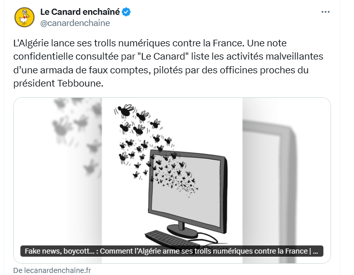 axel_bakir's tweet image. L'inaction des autorités françaises face aux agissements du régime algérien (OQTF dangereux non récupérés, emprisonnement de français innocents, trolls numériques, insultes répétées, manipulation des algériens de France contre les Français), tout en continuant à organiser la…