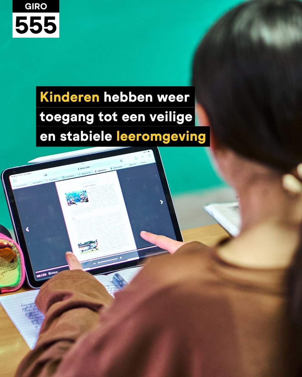 Op 17 (kleuter)scholen in Oekraïne zijn dankzij Giro555 en <a href="/SaveChildrenNL/">Save the Children Nederland</a> schuilkelders opgeknapt.

Kinderen kunnen daar schuilen én les krijgen.

Meer leerlingen gaan weer naar school. Want elk kind heeft recht op veilig onderwijs.

#Oekraïne #Onderwijs #Giro555 #Kinderrechten