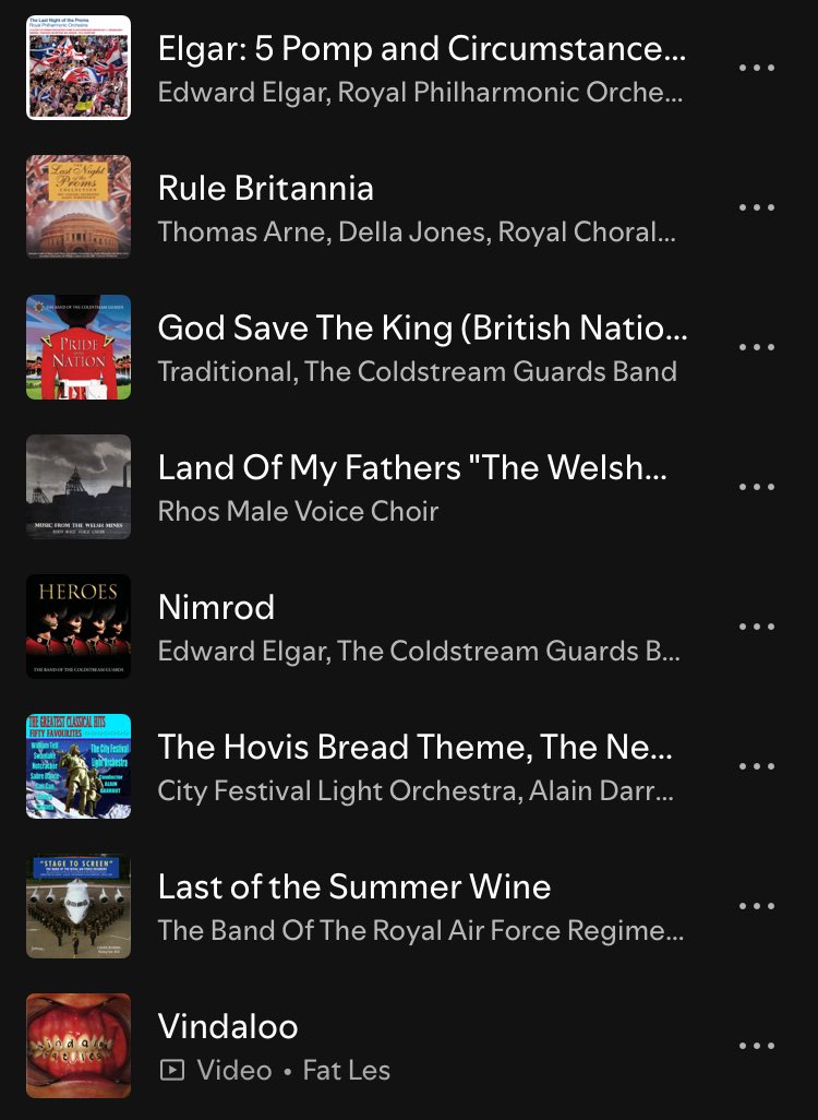 h_chandlerwilde's tweet image. I threw a UK-themed eve for my friend who’s just moved here
Flags cut from M&S bags, served beans on toast & Welsh cakes from my great-grandmother’s recipe, music was Handel/Elgar/Fat Les, Mr Bean on TV all night like it’s an art film, quiz on what “butters” means
Recommend 🇬🇧