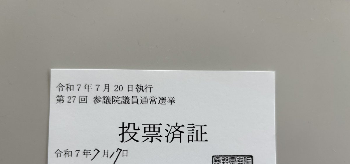 本日投票してきました🗳️

国民としての責務

一人ひとりの行動が現状打破につながる