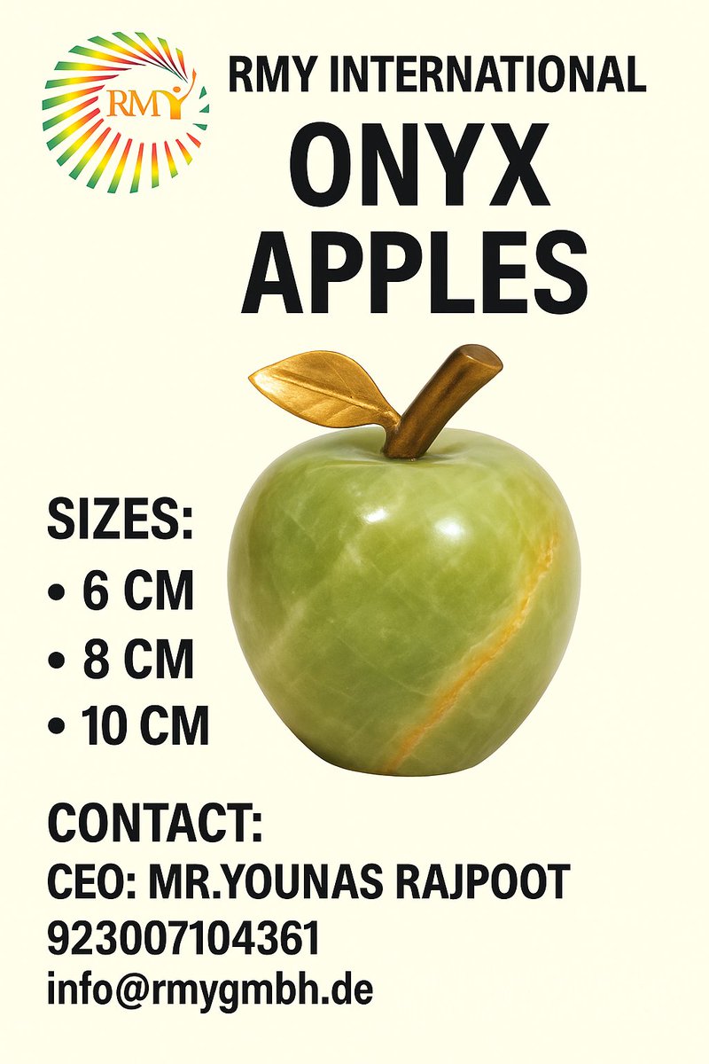 Factory4Rmy's tweet image. #RMY
#rmyinternational
#onyxapple
#onyxproducts
#onyxtablelamp
 #OnyxMarble
 #luxuriouslifestyle 
#naturelovers 
#handicraft