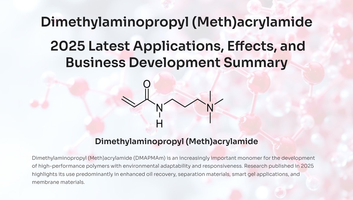 kouji_teramoto's tweet image. 🧪 DMAPMAm = Game Changer for CO₂-EOR &amp;amp; Smart Gels!
 🌡️ 140°C / High salinity OK
 💨 CO₂ triggers delayed swelling
 🛢️ 99% plugging efficiency proven
 🌱 Ideal for CCUS, sealing, and membranes
#CO2Responsive #SmartPolymers #EOR #CCUS #DMAPMAm #GreenTech