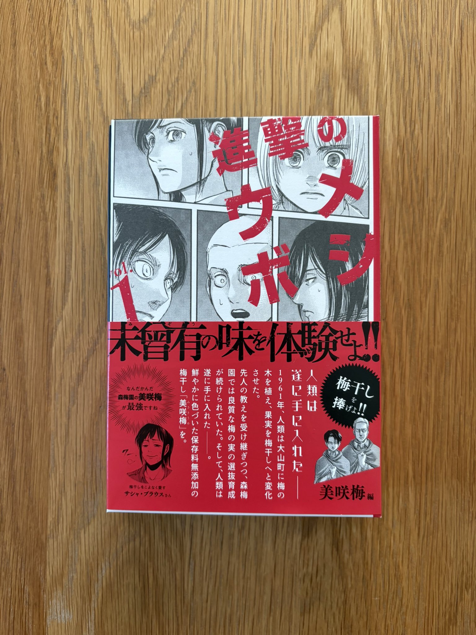限定品 早い者勝ち 進撃のウメボシ 進撃の巨人 梅干し うめぼし メール便送料無料対応可】 進撃のウメボシ【特別BOOK仕様