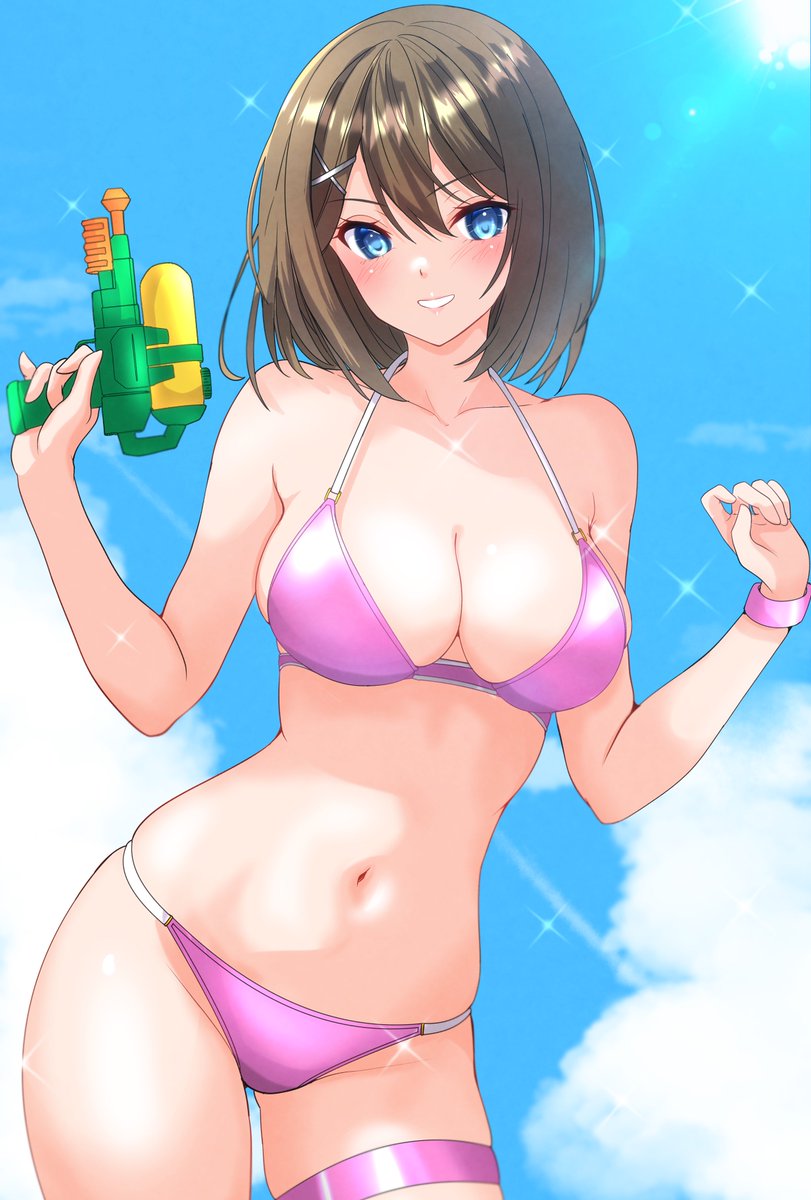 なぁ提督、服なんざ脱いで泳ぎに行こうぜ！
