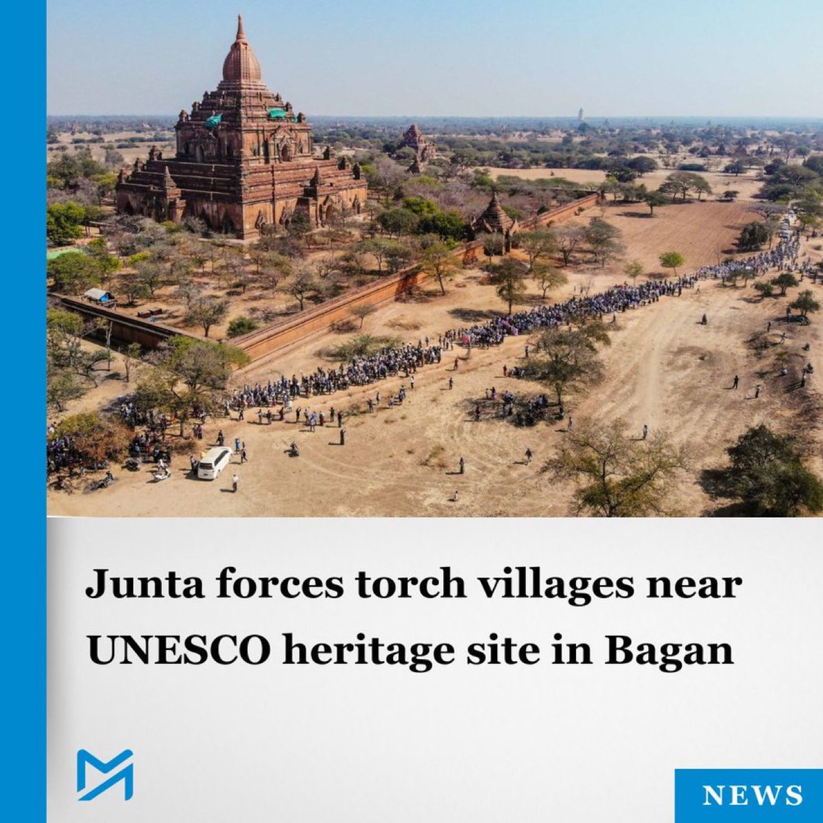 crystalkeyl's tweet image. Residents report systematic burning of homes and coordinated attacks by junta-backed militias, while local resistance calls for greater unity to repel advancing troops.
#WhatsHappeninglnMyanmar 
#UNESCOheritage #Bagan