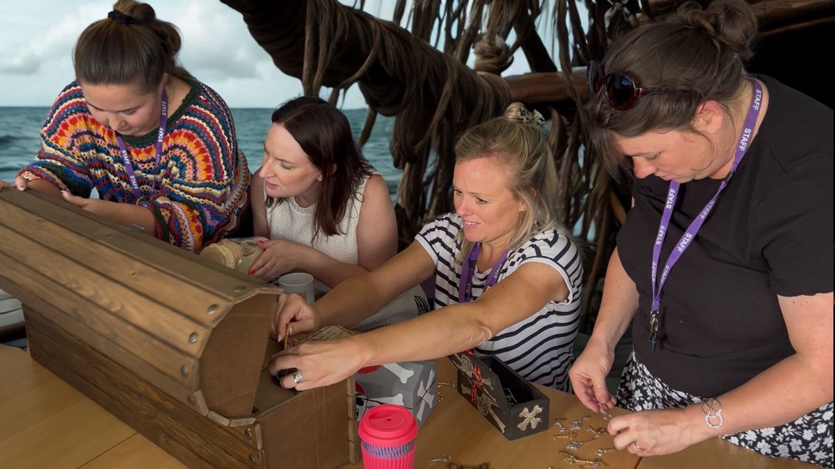 Our adult pirate-themed team building escape game made its grand debut <a href="/AshtonPrimary/">Ashton Primary</a> yesterday.

Bring the adventure to your staff room, inset day or corporate crew. Drop an anchor and get in touch!

#locklearners #teambuilding #corporateevents #Wellbeing