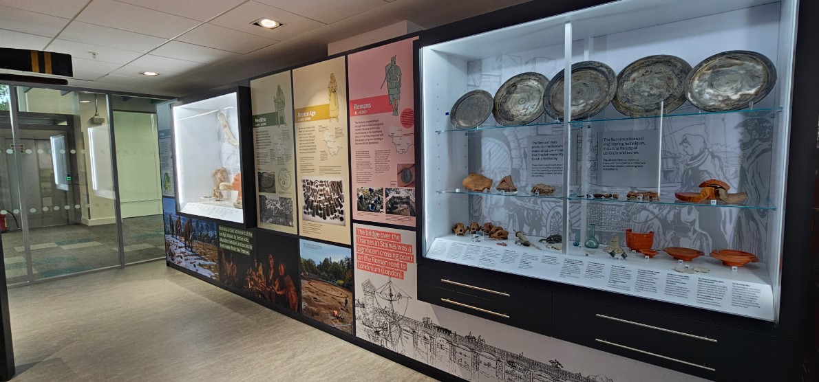 StainesLibrary's tweet image. Progress with the new Spelthorne Museum inside the new Library Hub is going wonderfully!
Here's a sneak peek, check out these amazing displays!
Doors open on Monday at the new Library Hub, pop in and see!
#staineslibrary
#surreylibrariesuk
#SpelthorneMuseum