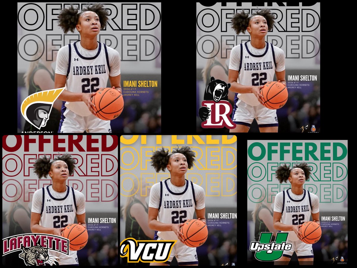 Congratulations to 26’ Imani Shelton on picking up a few offers! 🎉

Well deserved — your hard work is paying off!

Keep balling out and making moves! 🏀💪