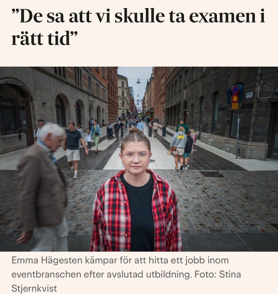 Unga vuxnas framtid sätts på paus samtidigt som regeringens arbetsmarknadspolitik är obefintlig. 

Det är dags borgerligheten att agera. 

svd.se/a/Jbmqp7/allt-…