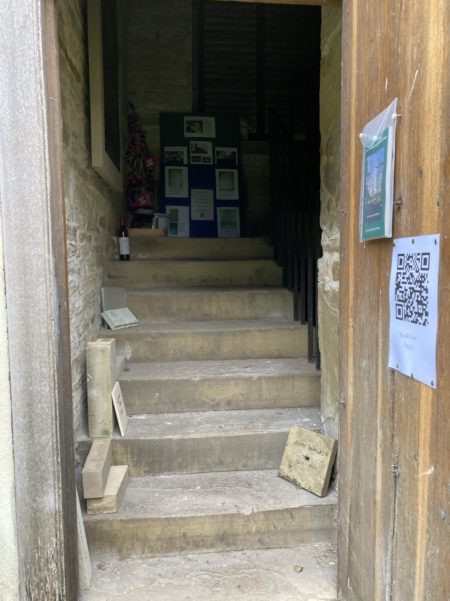 On Sunday 20 July 2 - 4 pm follow (part of) the route #AnnWalker &amp; #AnneLister took up the tower steps to their Mytholm gallery pew - with a view of the altar similar to these old images - as explained in Ann Walker and Anne Lister at Lightcliffe.pdf .