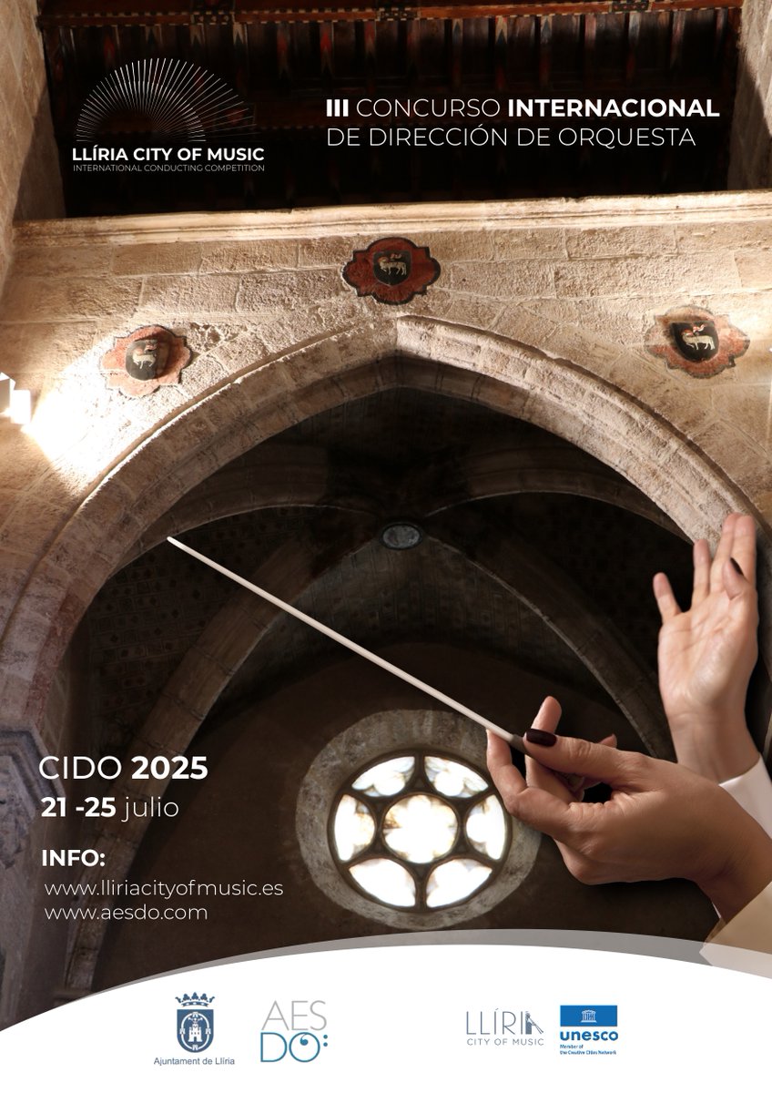 🎼 Les 25 promeses internacionals de la direcció   orquestral competiran a <a href="/LliriaCityMusic/">Llíria City of Music</a> per ser la millor batuta jove del món. Es van presentar més d'un centenar d'aspirants de diferents nacionalitats 👉 tinyurl.com/y7ypbypc
#LlíriaCityOfMusic