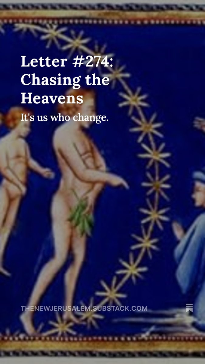 andrewklavan's tweet image. The light of heaven doesn't change, but we do, says @SpencerKlavan at the New Jerusalem. And again, Trigger Warning: if you do not want to read writing by sinful people, do not read this. Or anything. Please stay exactly as you are. I need the laughs. thenewjerusalem.substack.com/p/letter-274-c…