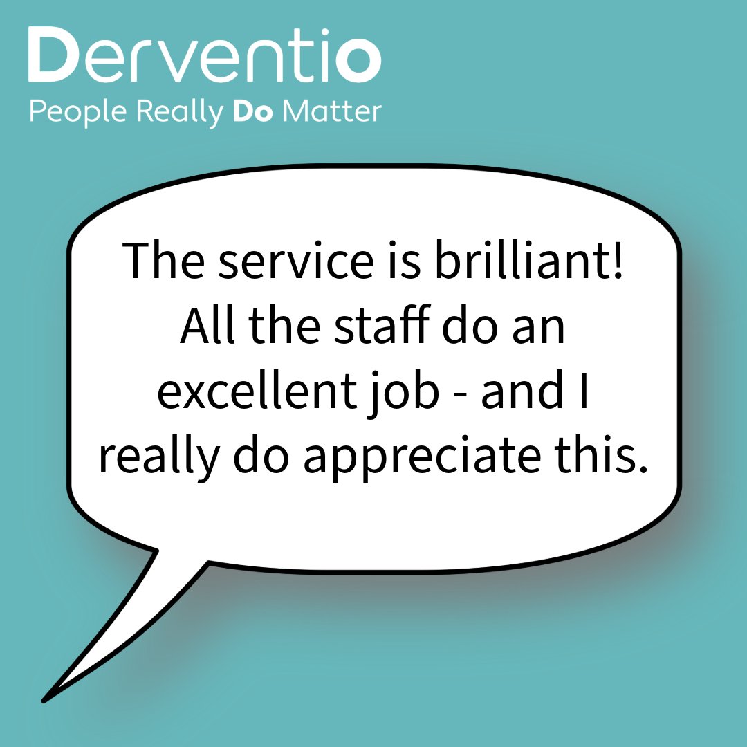 Some feedback of appreciation from a resident about the fantastic work our staff do. 😄 👍