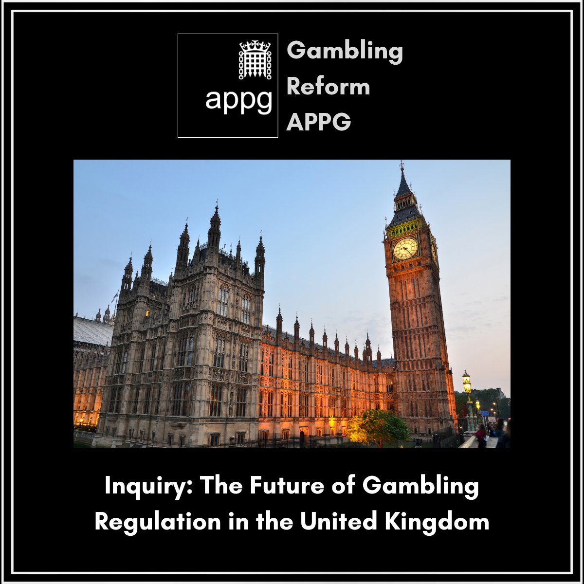 GR_APPG's tweet image. The APPG on Gambling Reform has today launched a new inquiry into the Future of Gambling Regulation. The inquiry will be wide-ranging and conclude with a report setting out recommendations to Government.
📩 Submit Evidence by 12th September: grh-appguk@dgagroup.com