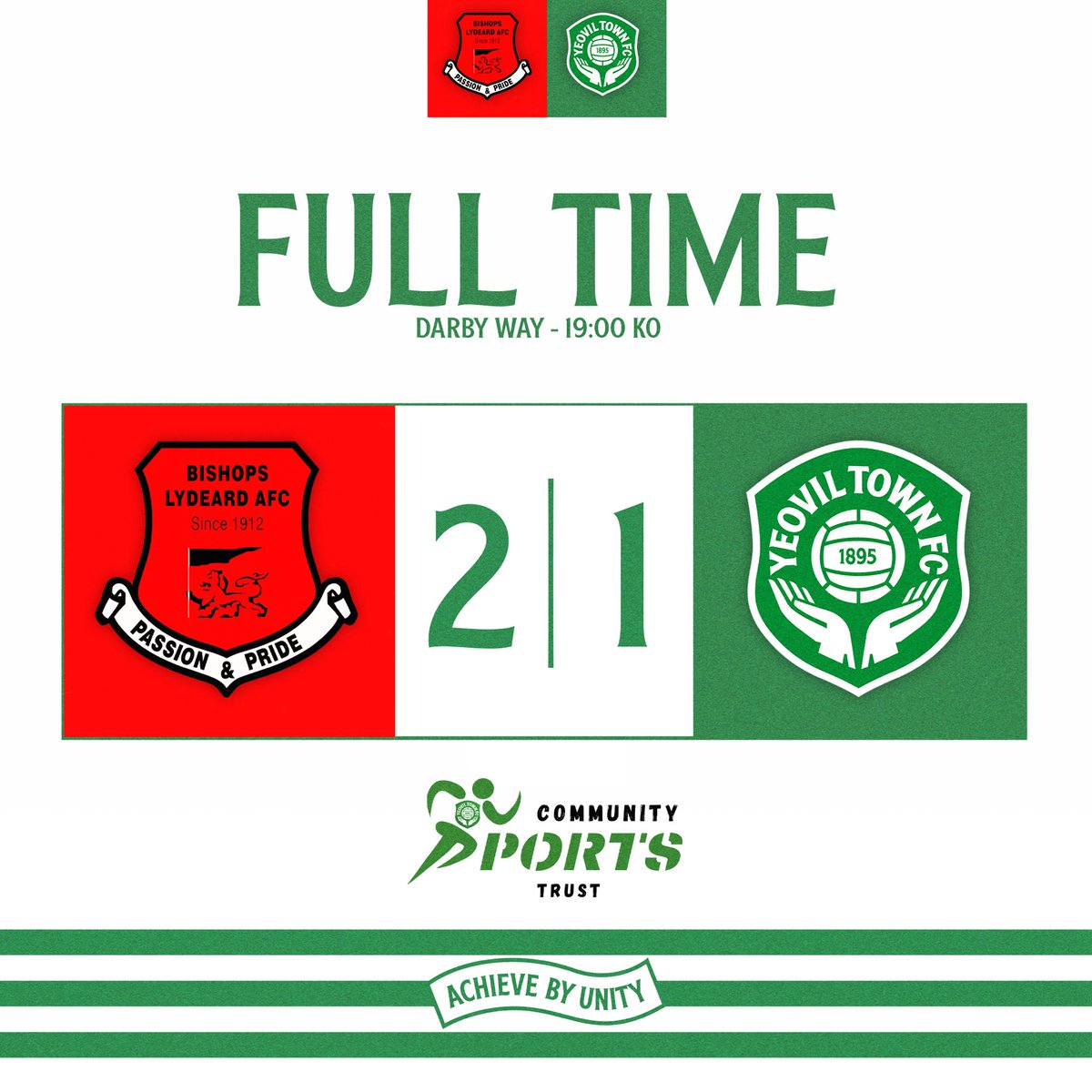 ytfcacademy's tweet image. FT | Bishops Lydeard 2-1 Yeovil Town U19s
It was a narrow defeat last night at Darby Way against senior opposition in Bishops Lydeard, Archie Rodber finding the net for the Glovers.
#YTFC 💚
