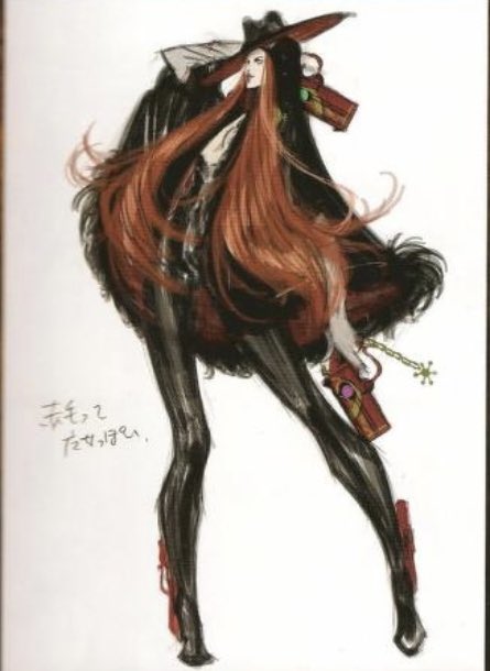 Bayolorearchive's tweet image. Initially Bayonetta was heavily considered to be depicted as a redhead because it appeared “more witchy” and its vibrancy would’ve easily caught the eye