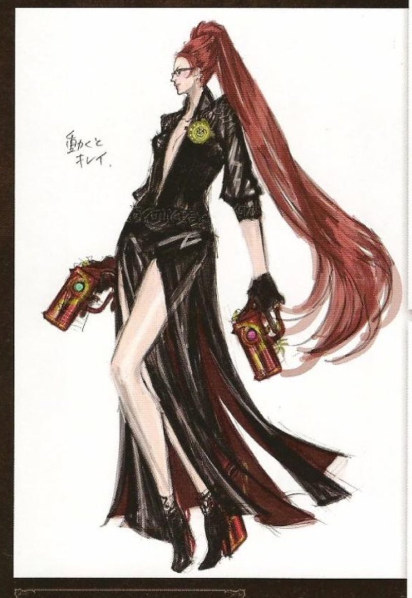 Bayolorearchive's tweet image. Initially Bayonetta was heavily considered to be depicted as a redhead because it appeared “more witchy” and its vibrancy would’ve easily caught the eye