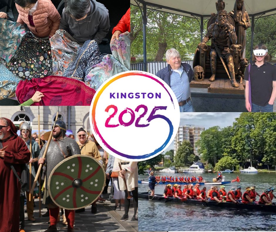 RBKingston's tweet image. #Kingston2025 events to join this weekend
19 July
Kanthas of Friendship
bit.ly/44C9JEg
Shield drumming workshops
bit.ly/44W84bG
VR statue pilot bit.ly/3IyHGx6
20 July
Dragon Boat Festival, Canbury Gardens bit.ly/4l1thHj