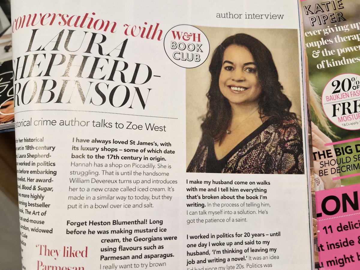 helenhbristol's tweet image. Hello @LauraSRobinson
I'm at the hairdressers and been given a pile of magazines, including Woman&Home, and look who I've found!!
Brilliant reviews too of The Art of a Lie. Buying it on my way home!