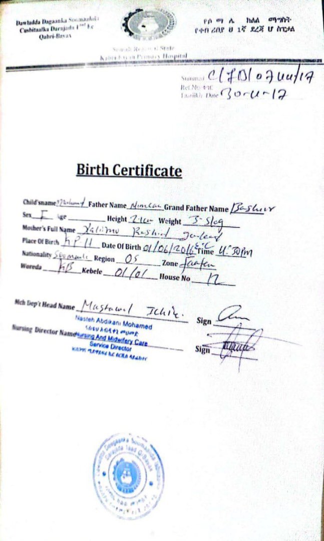 TeybaHassen's tweet image. Every child, including refugees, has the right to birth registration.Birth certificate gives children protn, dignity, access to services & a path to opportunities. In 🇪🇹, a joint effort is closing the birth registration gap of refugee children tnx to our partners.
#LegalIdentity