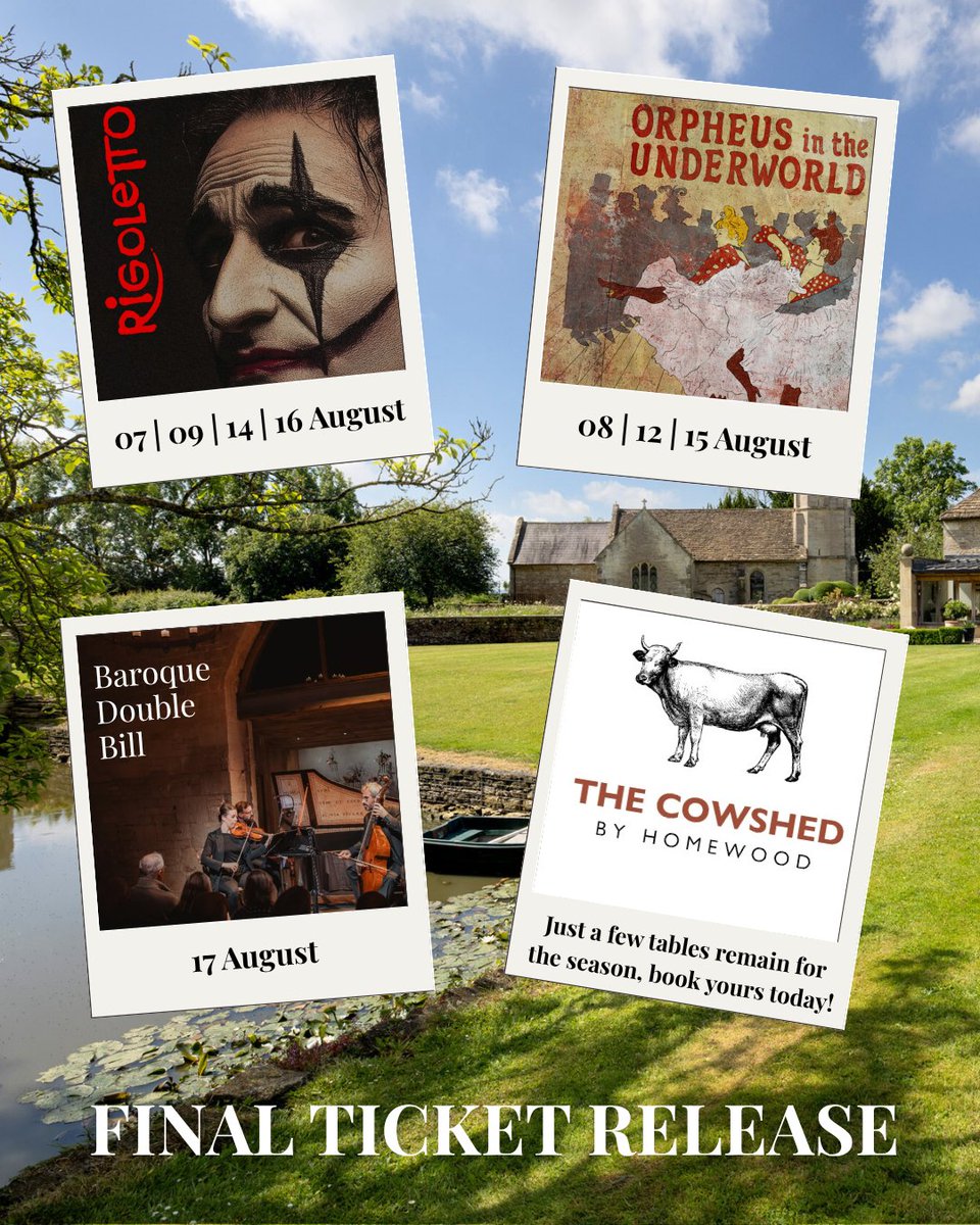 if_opera's tweet image. With less than a month until opening night, we are pleased to announce the final release of tickets for our summer season. Just a few seats remain โ donโt miss your chance to join us for a magical evening of opera!๐ifopera.com/2025-programme #Opera #IfOpera #Operafestival