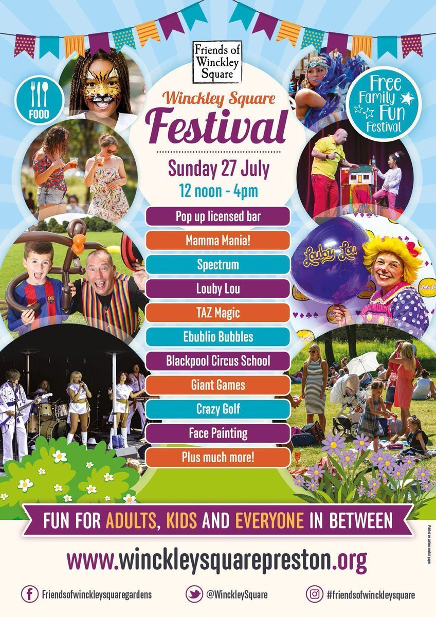 CreativeLancs's tweet image. COMING SOON:
Winckley Square Festival
Sat 27 July
12 - 4pm
Winckley Square
creativelancashire.org/event/winckley…