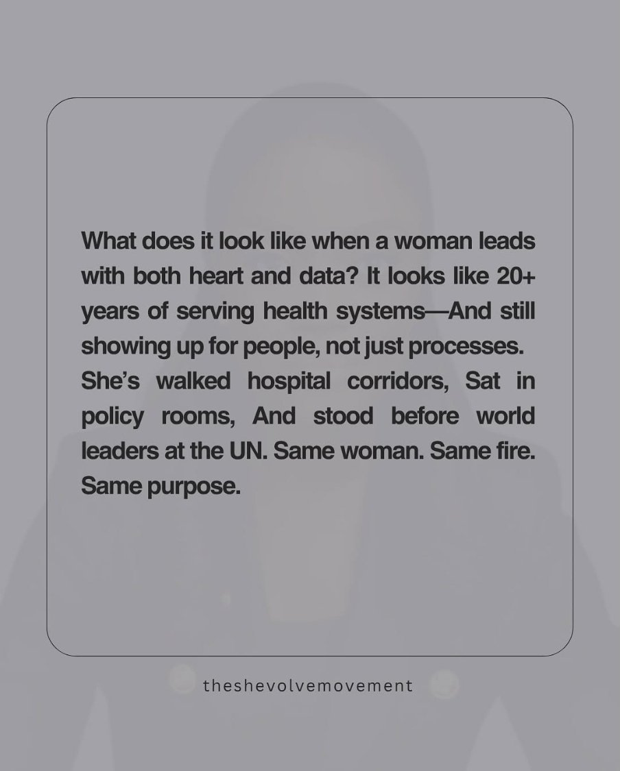 Adaeze_Oreh's tweet image. Thank you for the encouragement and shout-out #TheSheVolveMovement.
Let's keep walking in purpose and pushing for better❤️👊🏽🌺
----------------------‐-------------
What happens when brilliance meets compassion and refuses to shrink?
You get women like Dr. Adaeze Oreh.
A…