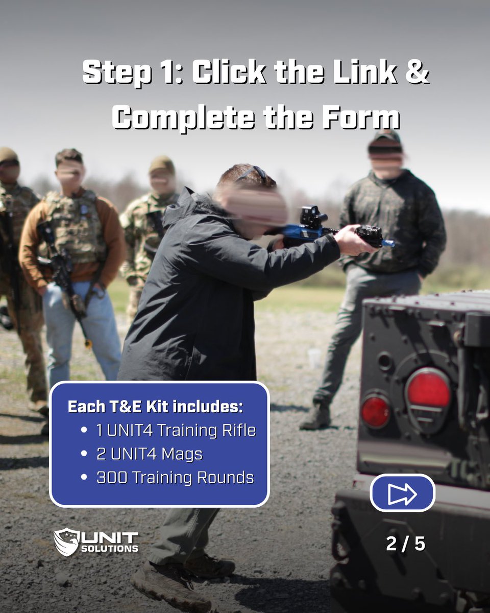 _unitsolutions's tweet image. 🚨 FREE Demo Kits for Police &amp;amp; Military

No cost. No commitment. Just hands-on testing with The New Standard in non-lethal training. Scroll for full details — then hit the link in our bio to claim your spot. Demo kits are going fast!

Proudly made in the USA 🙌

#unitsolutions
