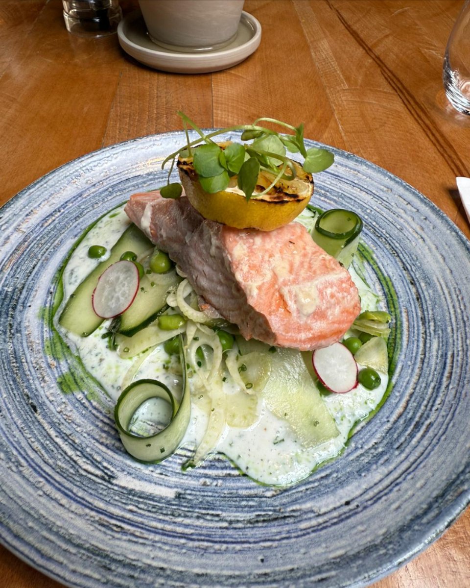 New to the menu 🐟 Poached Sea Trout

🌿 Light, fresh, and flavourful.

#SeaTrout #SummerMenu #AngelPershore #Pershore