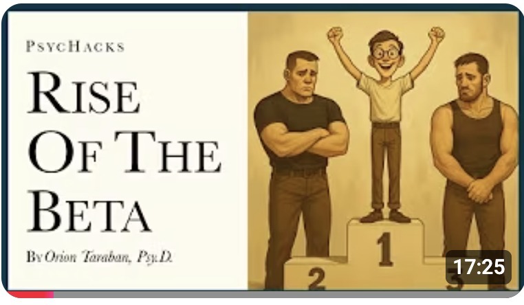 trgolden's tweet image. The Rise of the Beta: Why Men Today Are So Feminine, short and important video by PsycHacks
f.mtr.cool/anyuayvjvh
#gynocentrism #misandry #malepsychology #feminism #relationalaggression