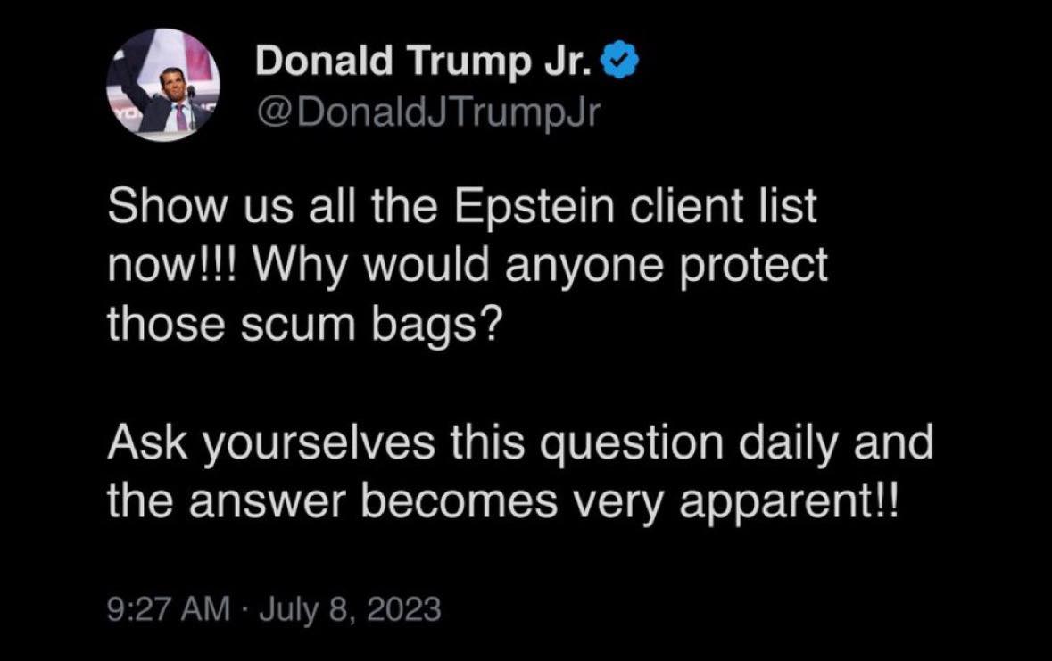 DBolelli's tweet image. well, well... #EpsteinTrumpCoverUp #Epstein