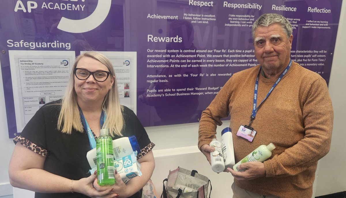 ap_whitley's tweet image. Proceeds rom our charity Bake Sale last week have gone towards buying hygiene products, which have been donated to Mother Share today. ⁦@ImpactMAT⁩