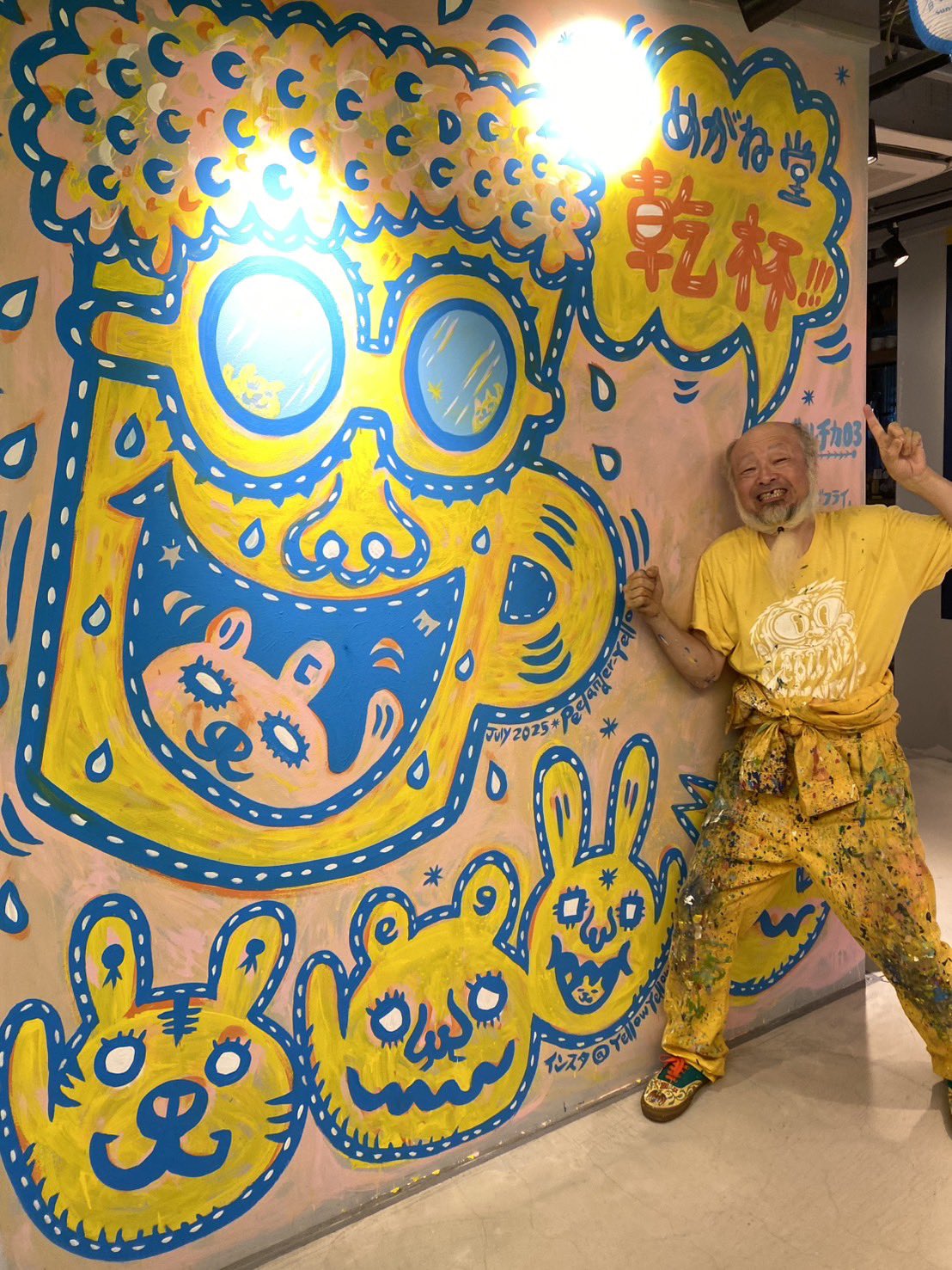 ミスターイエロー アクリル画 原画 【公式通販】