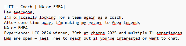 I'M BACK!!
#LFT #ApexLegends #CoachLFT #ALGS