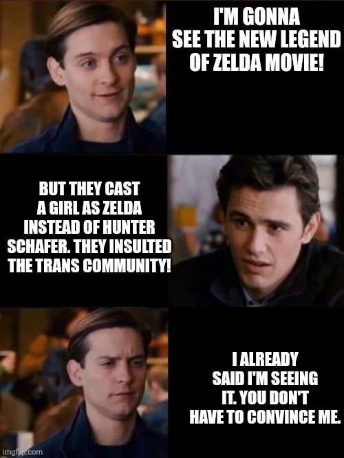 TheHappyHereti1's tweet image. All the "controversy" over the upcoming Legend of Zelda movie just makes me want to see it even more.