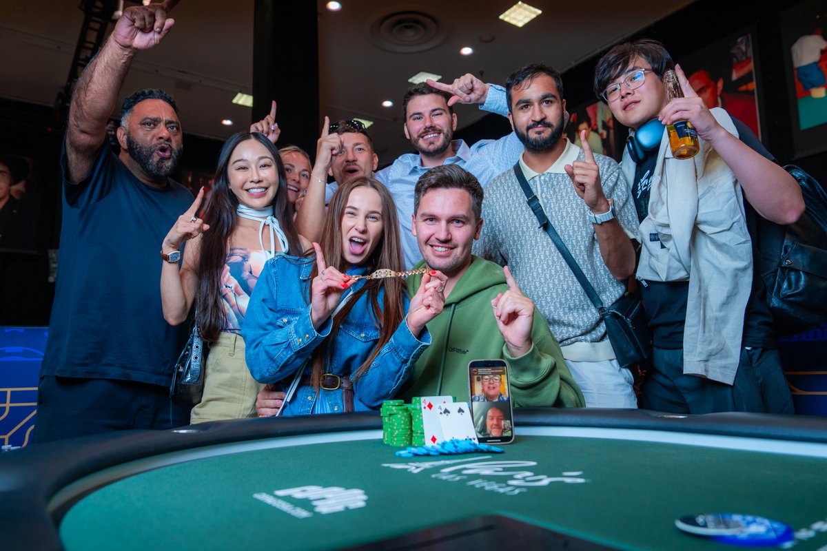WSOP's tweet image. Mitchell Hynam won his first bracelet and $237,924 last night in the final bracelet event of the summer WSOP series!
Congrats Mitchell for winning Event #100: $1,000 Super Turbo!
#wsop2025
