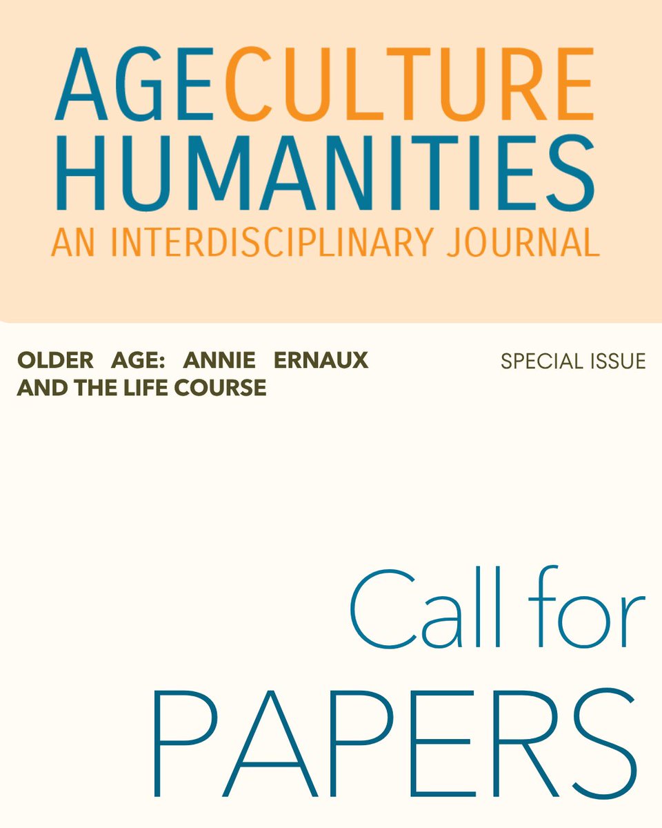 Age Culture Humanities Journal tweet media