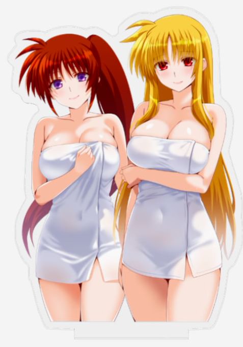 正面からのなのフェイバスタオル
アクスタイメージ
こんな感じ 