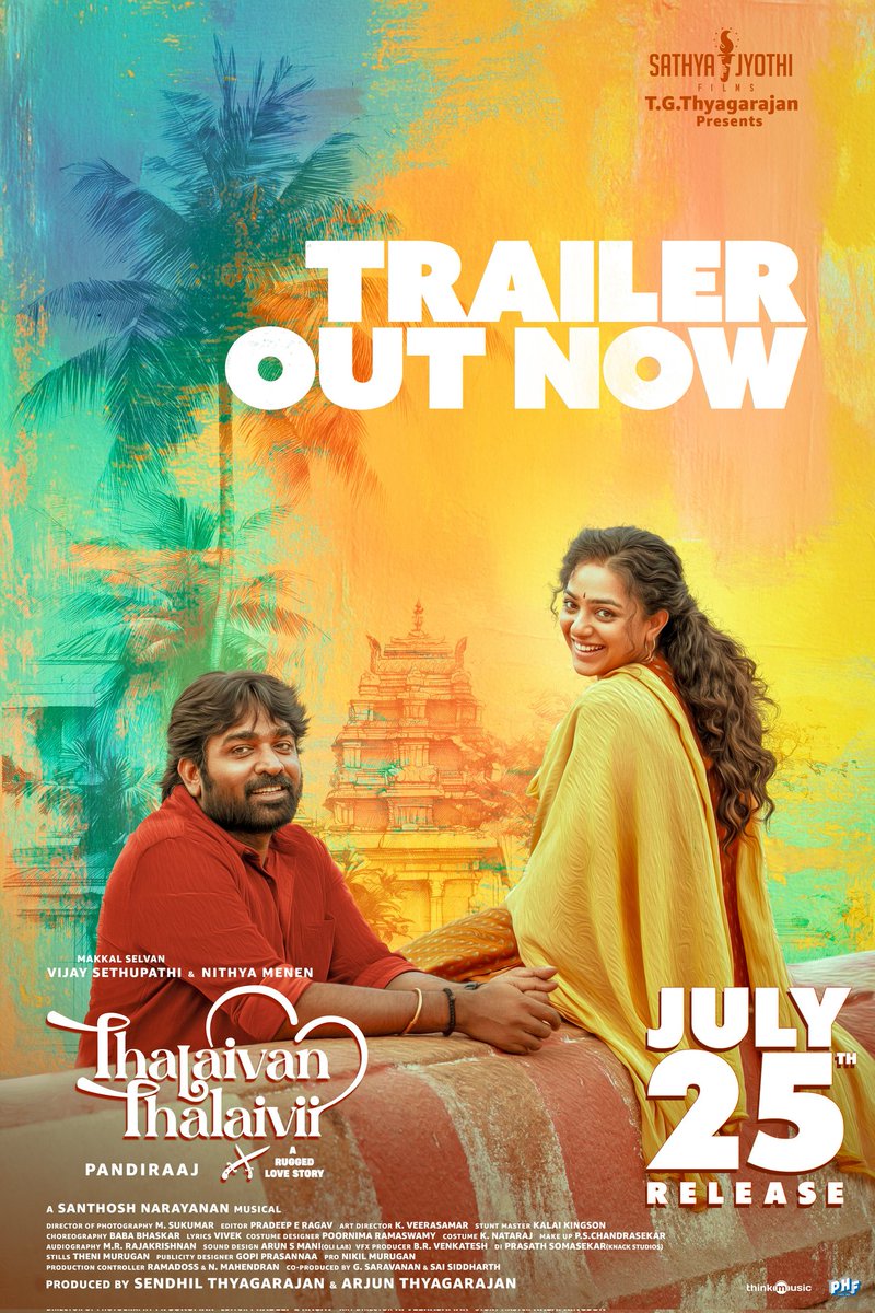 iYogiBabu's tweet image. Aagasa Veeran & Perarasi oda rugged love story-ku,
konjam super action, emotion sethu… ungalukkaga oru mass family entertainer ready! 🔥❤️
#ThalaivanThalaivii trailer out now🫶
▶️youtu.be/nyURE5vmj2I
@VijaySethuOffl @MenenNithya @pandiraaj_dir
@iYogiBabu @Music_Santhosh…