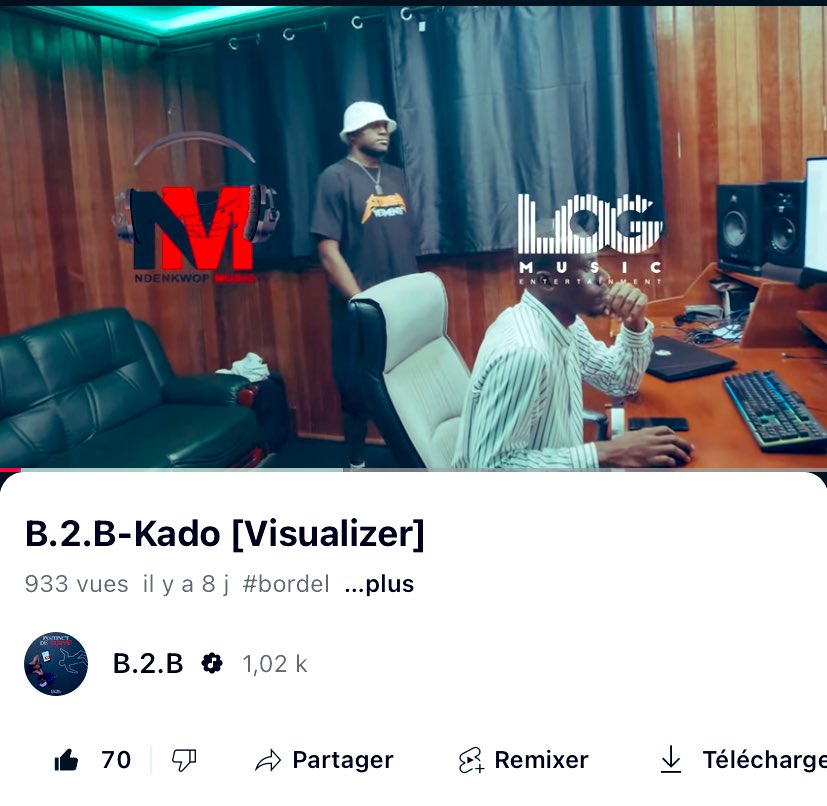 b2b_is_me's tweet photo. Je suis fière de voir ces stats pour une sortie surprise, sans communication des médias.

 B.2.B-Kado 🔥👉🏽 https://t.co/PxG66fd8t5

Merci @EtienneAmougou @MomanaOfficiel @Lifkanomore @LOGMusicEntert1 @UrbanBridge237 💪🏽 https://t.co/qB7bktf1d4