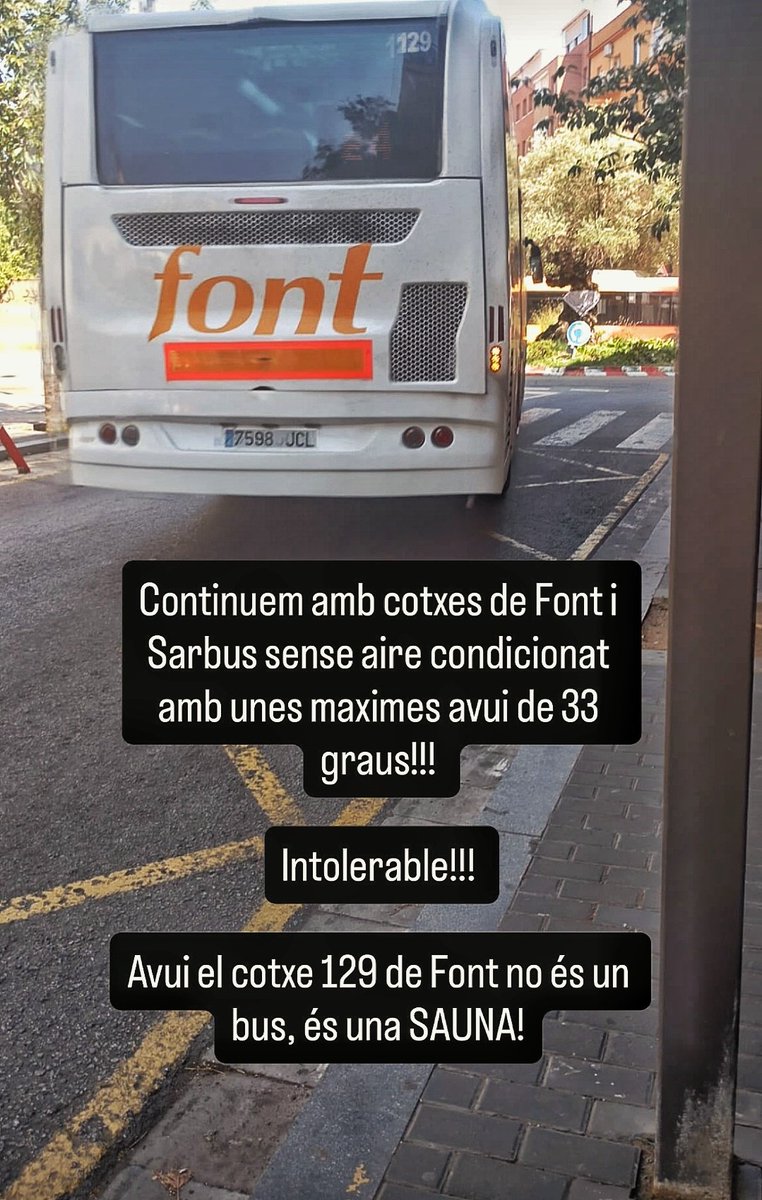 BuS.O.S continua denunciant a les xarxes socials les males condicions en què han de viatjar molts usuaris i usuàries de diverses línies d’autobús.
En aquest cas, i tenint en compte les altes temperatures que s’estan registrant, el problema principal és la manca d’aire condicionat