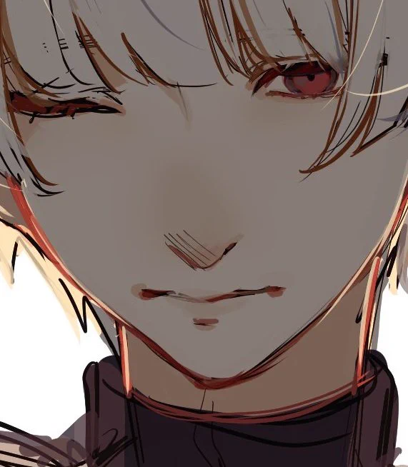 鼻先だけ描くのもいいし、くでもいいし、鼻の穴描いてもいいし、Vでもいい。