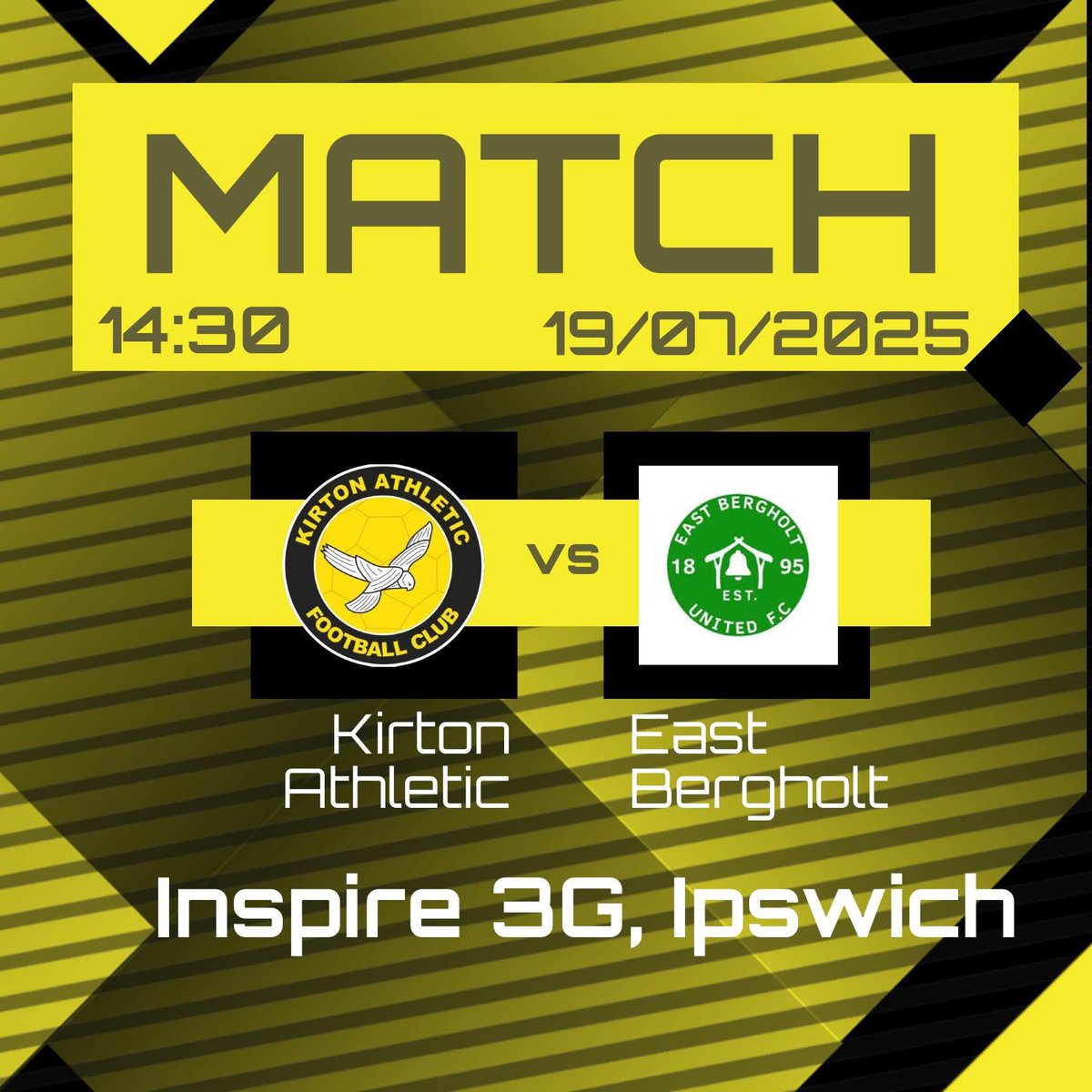 Next pre season game for the first team this Saturday 💛🖤