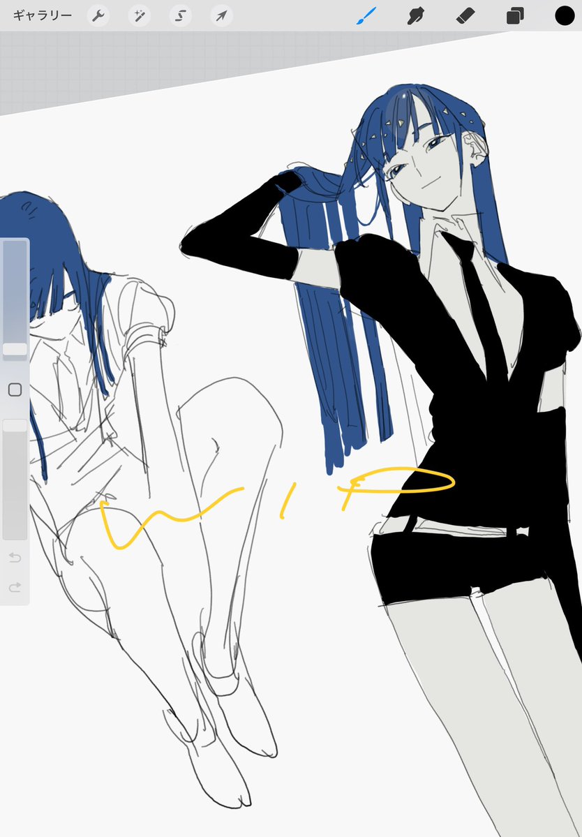 dashi_umm's tweet image. 描きかけで放置してるやつ（まだ他にもある）