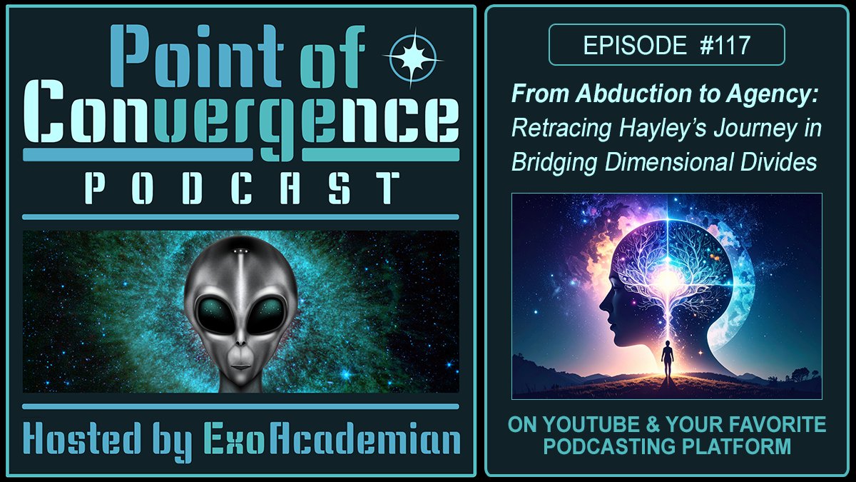 ExoAcademian's tweet image. 📯 Upcoming Saturday on PoC: Exploring the reality-expanding implications of one woman's contact experiences, including her successful attempt to remain fully conscious in an abduction experience—with the help of the very NHI beings she once feared. #ufotwitter #ufoX