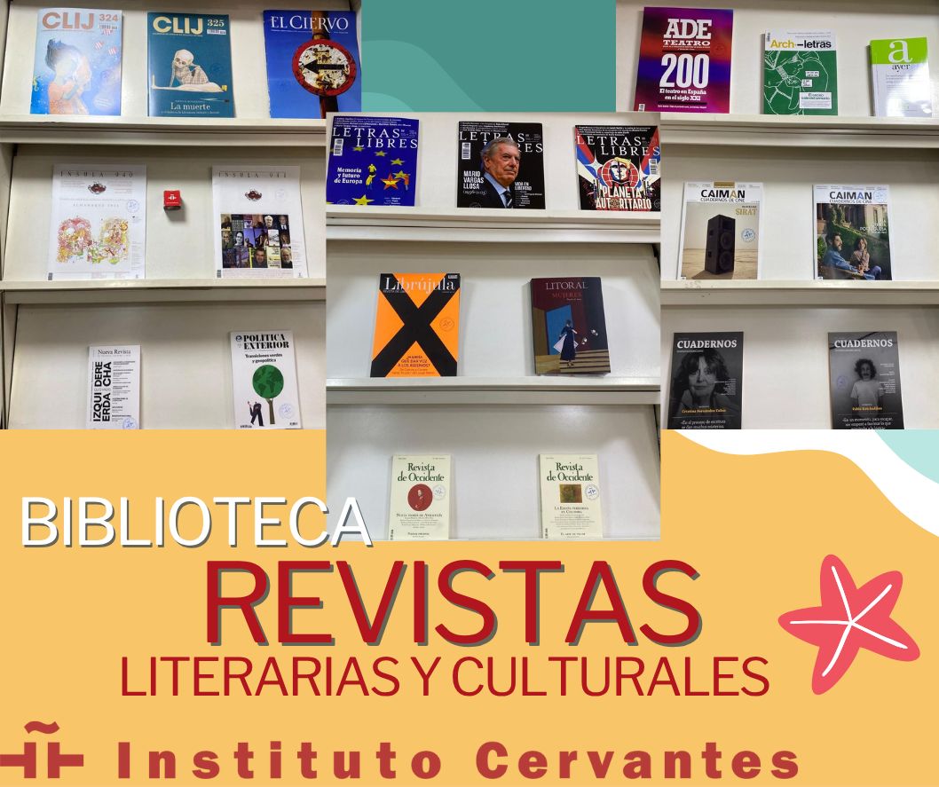 Instituto Cervantes Cairo (@iccairo) on Twitter photo 📢¡Estamos de vuelta en la #BibliotecaAdolfoBioyCasares del <a href="/ICCairo/">Instituto Cervantes Cairo</a>!
🧐Consulta los nuevos ejemplares de revistas literarias y culturales recién llegados.
Artículos actualizados de máximo interés para estudiantes de español e investigadores.
¡Te esperamos!
#RBIC 📢¡Estamos de vuelta en la #BibliotecaAdolfoBioyCasares del <a href="/ICCairo/">Instituto Cervantes Cairo</a>!
🧐Consulta los nuevos ejemplares de revistas literarias y culturales recién llegados.
Artículos actualizados de máximo interés para estudiantes de español e investigadores.
¡Te esperamos!
#RBIC
