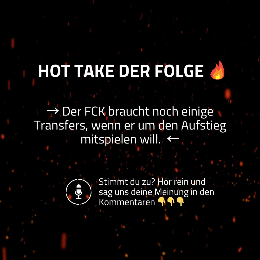 TreffpunktBetze's tweet photo. Die Sommerpause ist (fast) vorbei – und wir sind zurück! 🎙 In Folge 90+6 sprechen wir über Transfers, Testspiele, Trikots & die Frage: Elversberg oder Münster – Hauptsache Gyamerah. 🔴⚪
🎧 Jetzt reinhören: https://t.co/NpDio4gs77
#FCK #90plus6 #Betze https://t.co/eMZv2WBimG